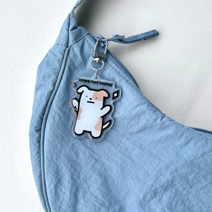 Nope Not Today Keychain