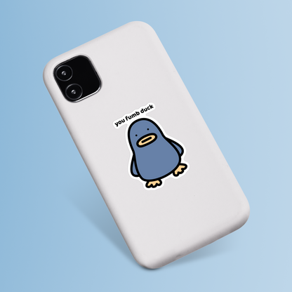 Fumb Duck Sticker