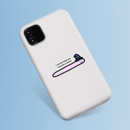 Worm Sticker