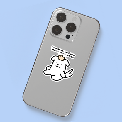 Mistakes Sticker
