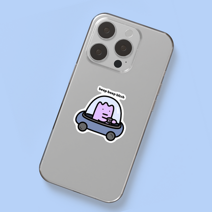 Beep Beep Sticker