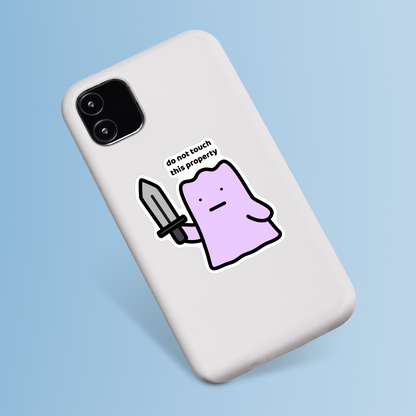 Do Not Touch Sticker