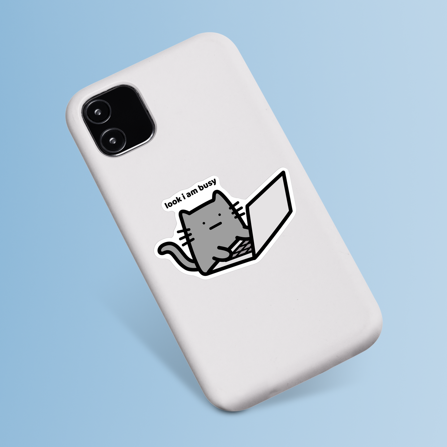 I Am Busy Sticker