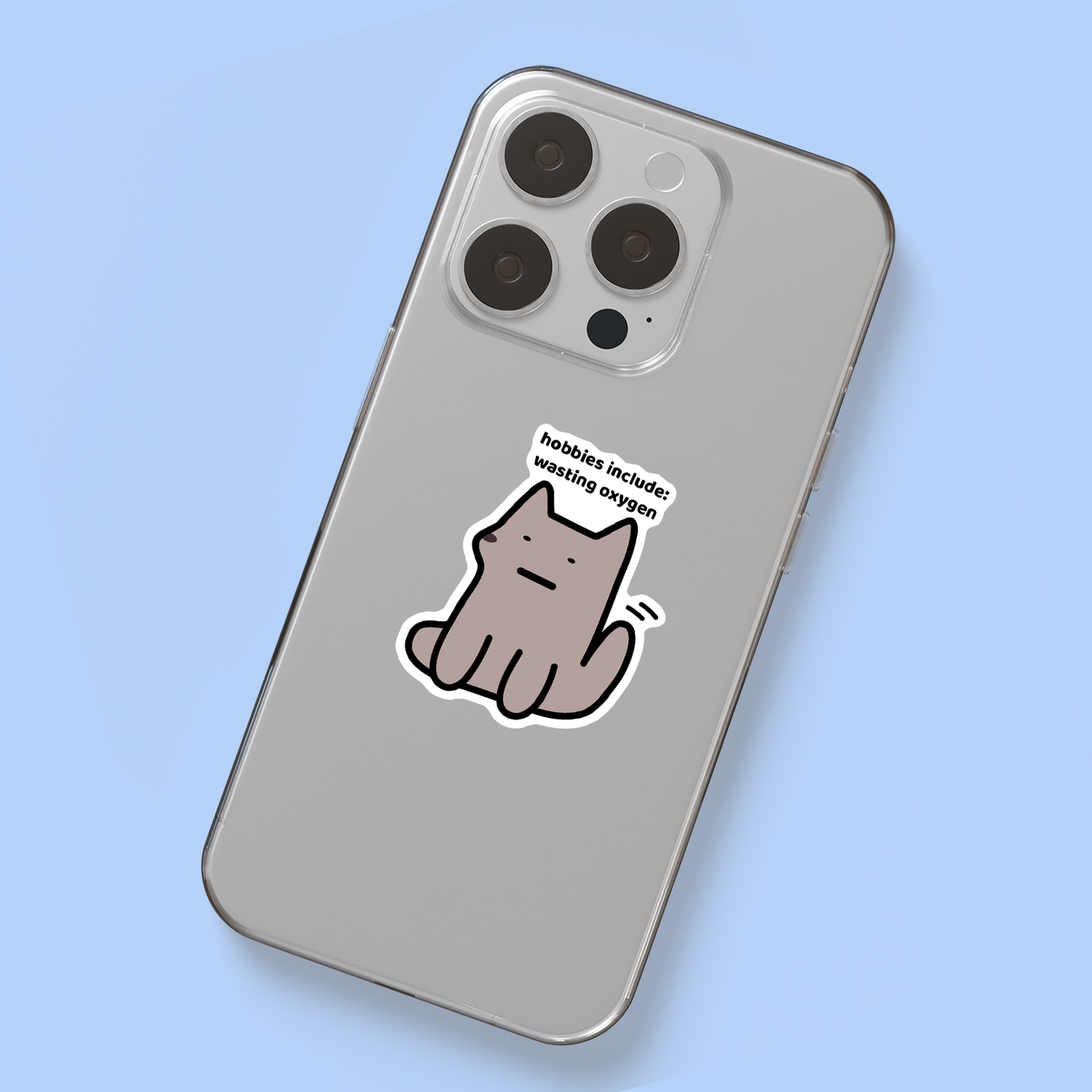 Wasting Oxygen Sticker