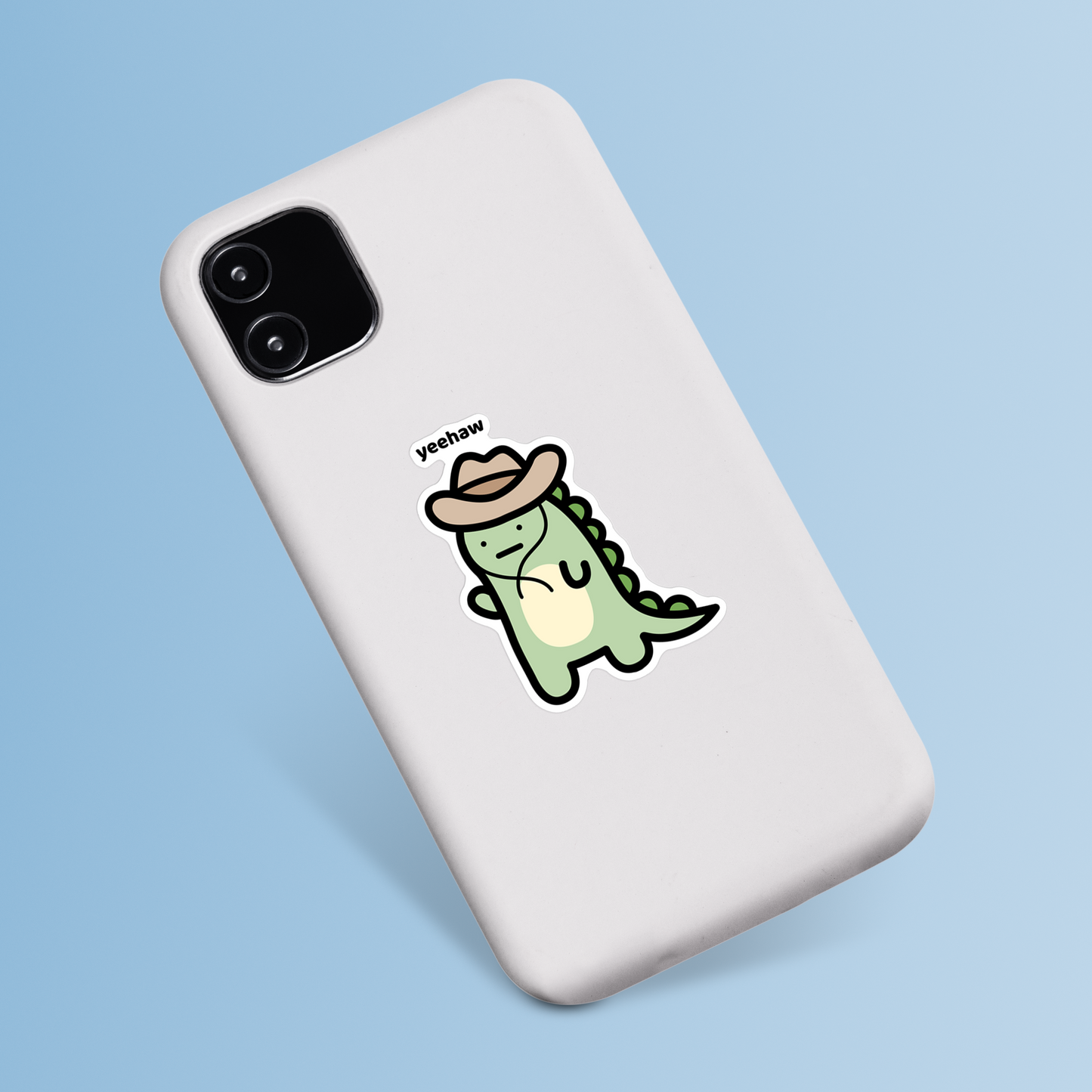 Cowboy Dino Sticker