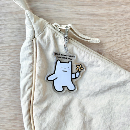 Think Twice Keychain