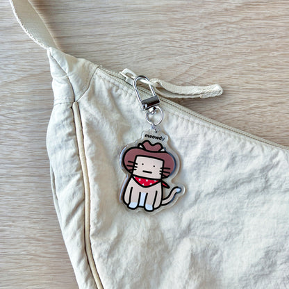 Meowdy Keychain