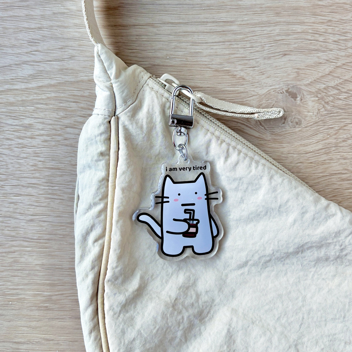 Very Tired Keychain