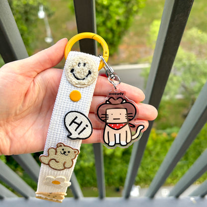 Meowdy Keychain