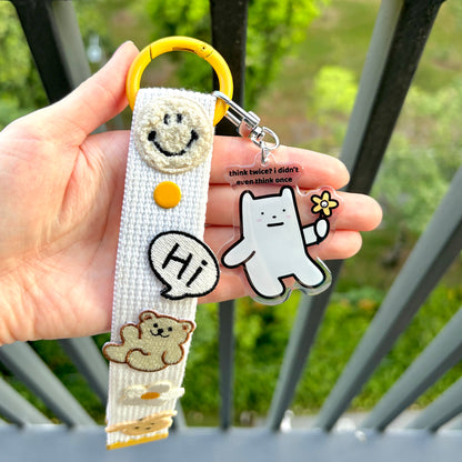 Think Twice Keychain