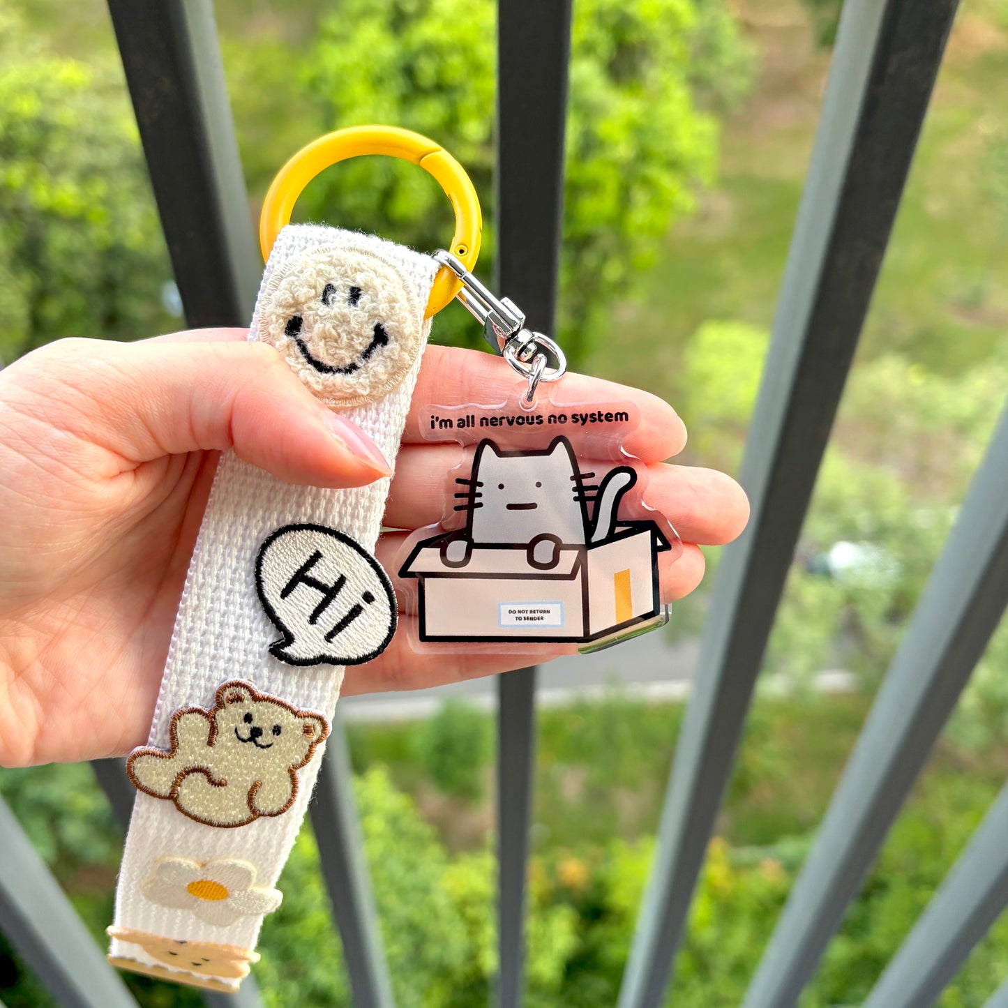 All Nervous No System Keychain