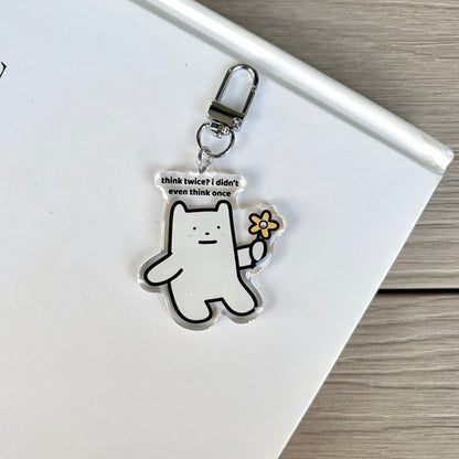 Think Twice Keychain
