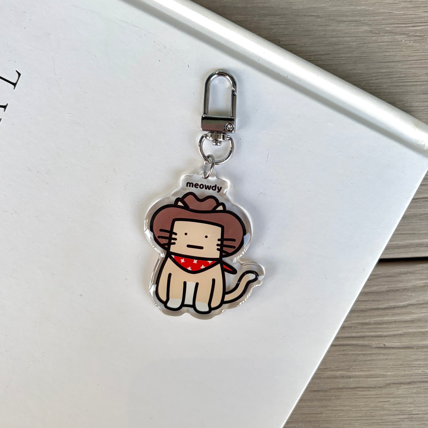 Meowdy Keychain