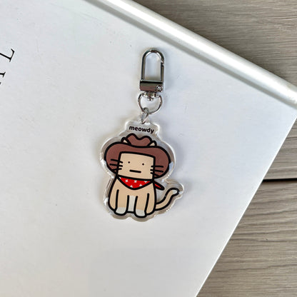 Meowdy Keychain