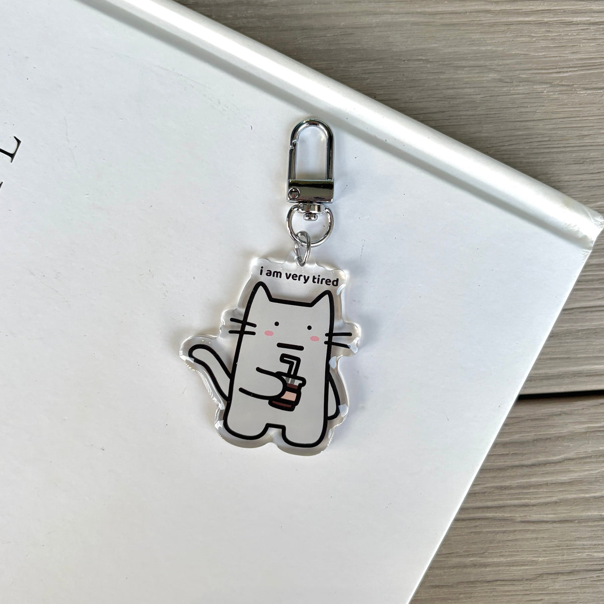 Very Tired Keychain