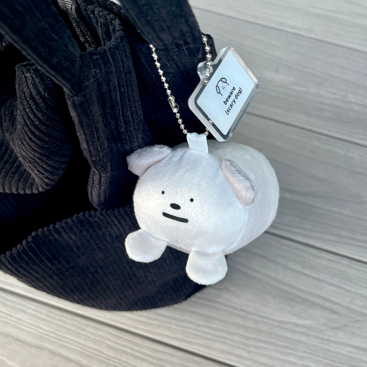 Beware Plush Keychain