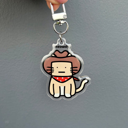 Meowdy Keychain