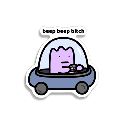 Beep Beep Sticker