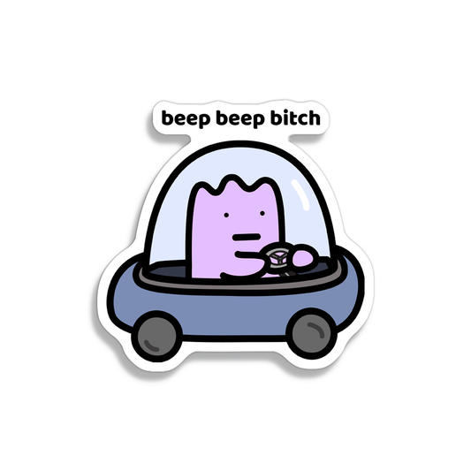 Beep Beep Sticker