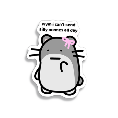 Coquette Hamster Sticker