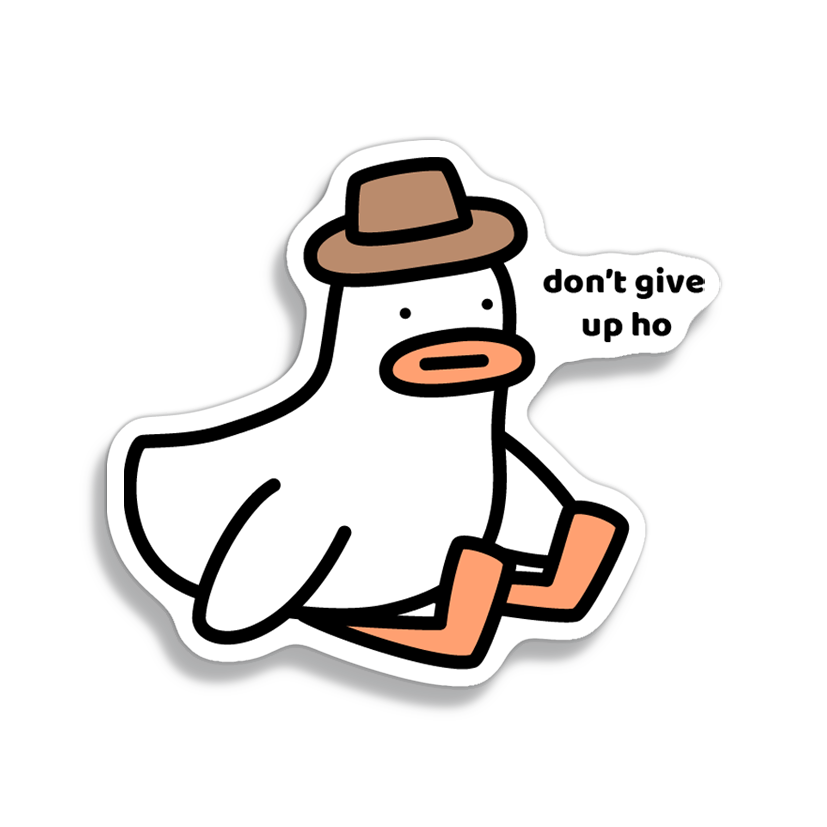 Don't Give Up Sticker