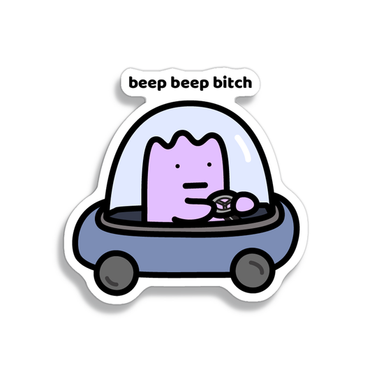 Beep Beep Sticker