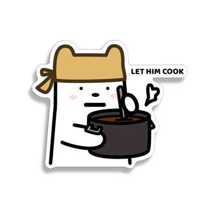 Let Him Cook Sticker