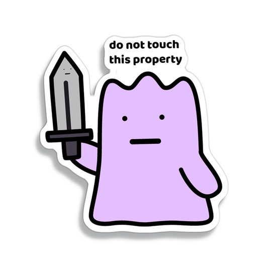 Do Not Touch Sticker