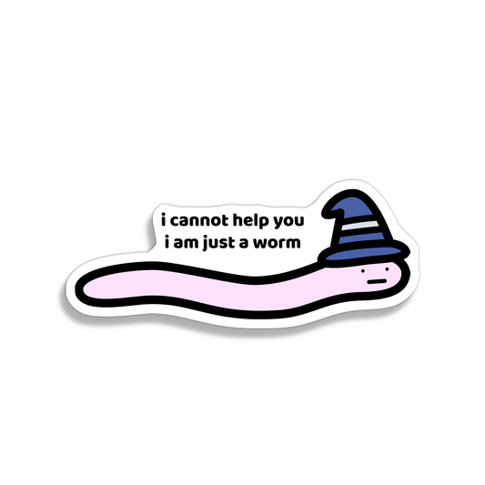 Worm Sticker