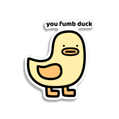 Fumb Duck Sticker
