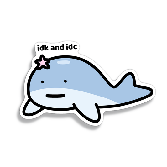 IDK and IDC Sticker