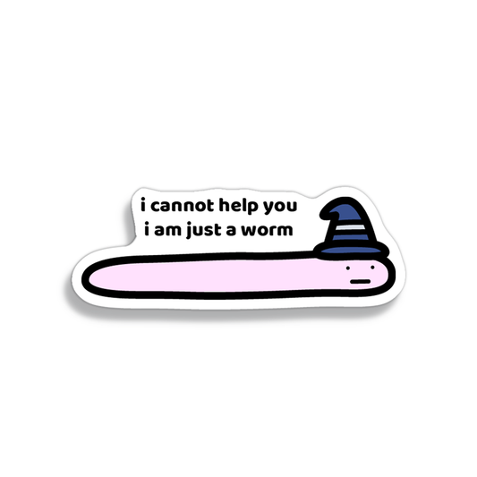 Worm Sticker