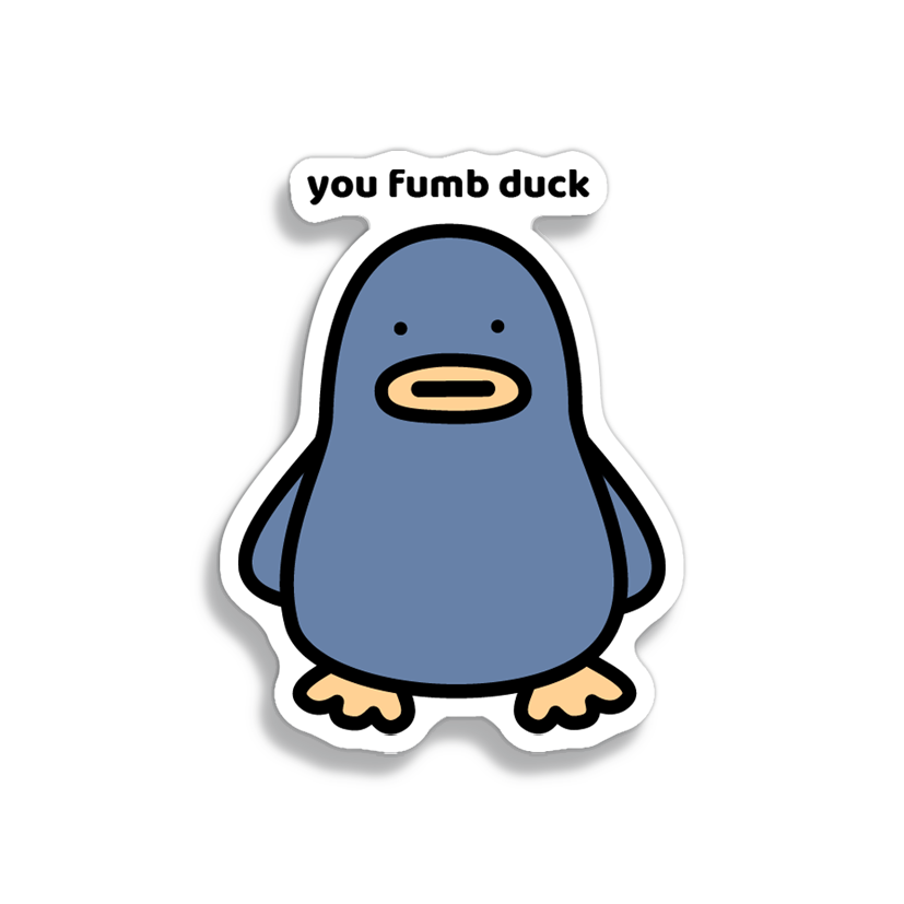 Fumb Duck Sticker