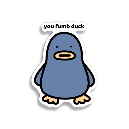 Fumb Duck Sticker