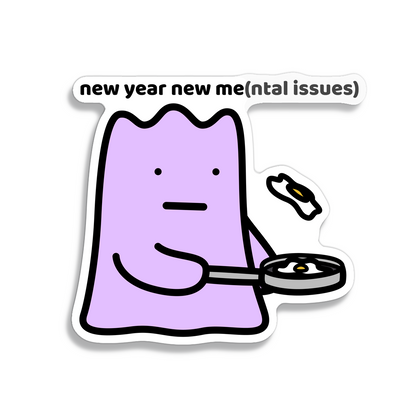 New Year New Me Sticker