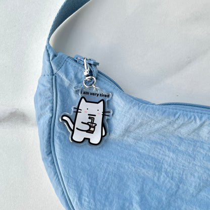 Very Tired Keychain
