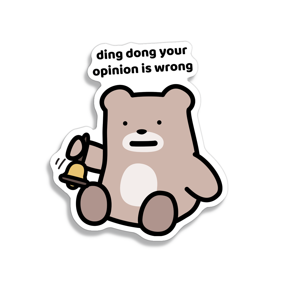 Ding Dong Sticker | Shop Cute & Funny Vinyl Stickers – Dottyclub